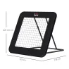 Red de Rebote Plegable con Ángulo Ajustable para Entrenamiento de Fútbol Béisbol y Más 128x118x108-120 cm Negro - Ogal.Es