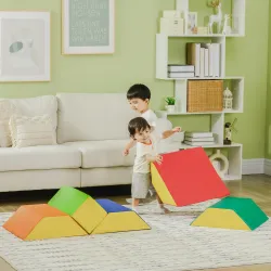 Juego de 5 Bloques de Espuma para Niños de 12-36 Meses Juguetes de Construcción y Aprendizaje 48x19x48 cm Multic... - Ogal.Es