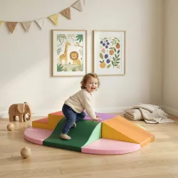 Juego de 6 Bloques de Espuma para Niños de 12-36 Meses Juguete Educativo de Construcción 150x100x24 cm Multicolor - Ogal.Es
