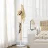 Perchero de Pasillo Moderno con 8 Ganchos para Ropas Bolsas Perchero de Árbol para Entrada Ø37,8x175,6 cm Natural - Ogal.Es