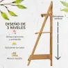 Soporte para Plantas de Bambú Escalera para Flores Plegable para Interior y Exterior 100x39x97 cm Natural - Ogal.Es