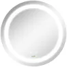 Espejo de Baño con Luz LED Táctil Función de Memoria Brillo y Color Ajustable y Antivaho Ø50x4,6 cm Plata - Ogal.Es