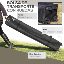 Carpa Plegable Pop-up con Altura Ajustable Protección UV50+ Doble Techo y Mosquiteras 4x4x2,8 m Crema - Ogal.Es