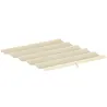 Cubierta para Techo Retráctil de 2,5x2,55m para Pérgola 3x3 Tela de Repuesto con 10 Orificios de Drenaje Crema - Ogal.Es