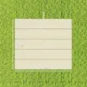 Cubierta para Techo Retráctil de 2,5x2,55m para Pérgola 3x3 Tela de Repuesto con 10 Orificios de Drenaje Crema - Ogal.Es