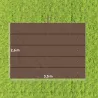 Cubierta para Techo Retráctil de 3,5x2,6m para Pérgola de 4x3 Tela de Repuesto con 10 Orificios de Drenaje Café - Ogal.Es