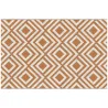 Alfombra Exterior Reversible 182x274 cm de Plástico Impermeable para Terraza Patio Camping Playa Rojo y Blanco - Ogal.Es