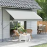 Toldo Manual Retráctil 300x175x210-310 cm Ajustable con Manivela Protección Solar UV40+ para Balcón Terraza Crema - Ogal.Es
