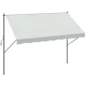 Toldo Manual Retráctil 300x175x210-310 cm Ajustable con Manivela Protección Solar UV40+ para Balcón Terraza Crema - Ogal.Es