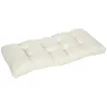 Cojín para Banco de 2 Plazas para Interior y Exterior con 8 Puntadas para Sillas Sofás 110x48x8 cm Crema - Ogal.Es