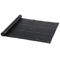 Malla Geotextil 1x100 m Malla de Jardín contra Malas Hierbas 60 g/m² Rollo de Malla Antimaleza Negro - Ogal.Es