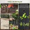 Malla Geotextil 1x100 m Malla de Jardín contra Malas Hierbas 60 g/m² Rollo de Malla Antimaleza Negro - Ogal.Es