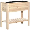 Huerto Urbano Elevado con Estante de Madera con Tela no Tejida para Cultivos Plantas Flores Jardín 90x40x81 cm N... - Ogal.Es