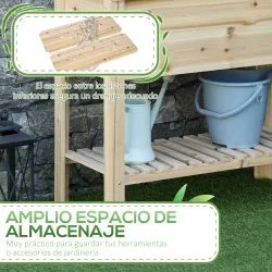 Huerto Urbano Elevado con Estante de Madera con Tela no Tejida para Cultivos Plantas Flores Jardín 90x40x81 cm N... - Ogal.Es