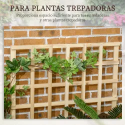 Jardinera de 3 Niveles con Enrejado y Tela no Tejida para Cultivos Verduras Flores Hierbas 95x95x110 cm Natural - Ogal.Es