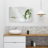 Armario de Baño con Espejo 3 Puertas y Estantes Ajustables para Aseo Estilo Moderno 90x60x13,5 cm Roble - Ogal.Es