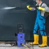 Hidrolimpiadora 1600W Caudal 432 L/h Bomba de Aluminio Presión de 130 Bar Manguera 6m Incluye Cepillo 23.5x27x68... - Ogal.Es