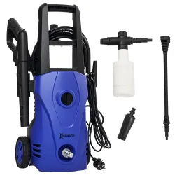 Hidrolimpiadora 1600W Caudal 432 L/h Bomba de Aluminio Presión de 130 Bar Manguera 6m Incluye Cepillo 23.5x27x68... - Ogal.Es