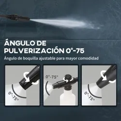 Hidrolimpiadora 1600W Caudal 432 L/h Bomba de Aluminio Presión de 130 Bar Manguera 6m Incluye Cepillo 23.5x27x68... - Ogal.Es