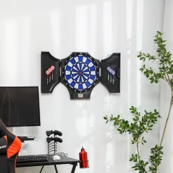 Diana Electrónica Plegable con 31 Juegos para 8 Jugadores con 6 Dardos y 6 Puntas de Repuesto Pantalla LCD 83x45... - Ogal.Es