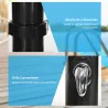 Ducha Solar de Jardín 20L con Cabezal de Ducha Redondo Grifo Agua Caliente Máx. 60? para Piscina 15,5x15,5x222 c... - Ogal.Es