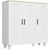 Aparador de Salón Mueble Buffet con 3 Puertas y Estantes Ajustables para Cocina Comedor Estilo Nórdico 90x30x90 ... - Ogal.Es