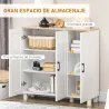 Aparador de Salón Mueble Buffet con 3 Puertas y Estantes Ajustables para Cocina Comedor Estilo Nórdico 90x30x90 ... - Ogal.Es