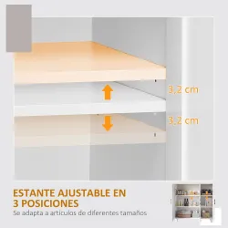 Aparador de Salón Mueble Buffet con 3 Puertas y Estantes Ajustables para Cocina Comedor Estilo Nórdico 90x30x90 ... - Ogal.Es
