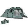 Tienda de Campaña para 3 Personas Impermeable PU2000 mm Protección UV30+ con Bolsa de Transporte 475x264x172 cm ... - Ogal.Es