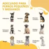 Parque para Perros de 6 Paneles Ajustable Valla Metálica para Mascotas con Marco de Acero 82,5-150x79x81 cm Negro - Ogal.Es