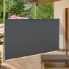 Toldo Lateral Retráctil 300x160 cm Pantalla Enrollable Mampara de Privacidad y Protección Solar para Balcón Terr... - Ogal.Es