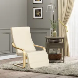 Sillón de Salón con Reposapiés Ajustable Silla Relax Butaca Tapizado en Tela para Oficina Dormitorio 66,5x94x100... - Ogal.Es