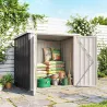 Cobertizo de Jardín de Exterior 1,26 m² 147x86x134cm con 2 Puertas y Cerradura para Almacenamiento de Herramient... - Ogal.Es