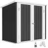 Cobertizo de Jardín de Exterior 1,26 m² 147x86x134cm con 2 Puertas y Cerradura para Almacenamiento de Herramient... - Ogal.Es