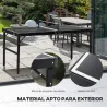 Mesa de Ping Pong Plegable con Marco de Aluminio y Red para Interiores y Exteriores 152x76x72 cm Negro - Ogal.Es