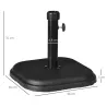 Base de Sombrilla de Jardín Peso 11 kg Soporte para Parasol Pie de Parasol para Mástil de Ø32-38 mm 36x36x31 cm ... - Ogal.Es