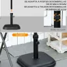 Base de Sombrilla de Jardín Peso 11 kg Soporte para Parasol Pie de Parasol para Mástil de Ø32-38 mm 36x36x31 cm ... - Ogal.Es