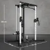 Máquina de Multiestación Musculación Entrenamiento Carga 120 kg 170x139x200 cm Negro - Ogal.Es
