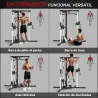 Máquina de Multiestación Musculación Entrenamiento Carga 120 kg 170x139x200 cm Negro - Ogal.Es