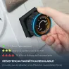 Máquina de Remo Magnético Remo para Casa Plegable Resistencia de 8 Niveles Pantalla LCD y 2 Ruedas 180x48x60 cm ... - Ogal.Es