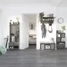 Perchero con Zapatero Perchero Entrada Recibidor con 3 Ganchos 2 Puertas 2 Compartimientos y Estante 60x34x170 c... - Ogal.Es