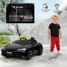 Coche Eléctrico para Niños de +3 Años AUDI RS e-tron GT Coche de Batería con Mando a Distancia 103x58x41 cm Negro - Ogal.Es