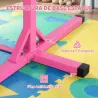 Barra de Gimnasia para Niños de +3 Años Barra de Entrenamiento Altura Ajustable 92-150 cm Carga 75 kg 194x121x15... - Ogal.Es