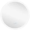 Espejo de Baño Redondo con Luces LED 70x70cm Espejo Antivaho 3 Luces de Colores Función de Memoria Interruptor T... - Ogal.Es