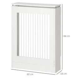 Cubierta de Radiador Cubre Radiador Moderno Pintado de MDF con Estante Superior para Salón Dormitorio 60x18x84 c... - Ogal.Es