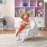 Sillón para Niños Sillón Infantil Diseño de Nube con Tacto Súper Suave para Niños de 18-36 Meses 46x51x55 cm Blanco - Ogal.Es