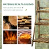 Soporte para Plantas de Madera de 3 Niveles Estantería para Plantas Plegable Soporte para Macetas 40x37x93 cm Na... - Ogal.Es