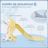 Tobogán Infantil para Niños de 18-36 Meses con 3 Escalones Antideslizantes para Interior Exterior 157x46,5x80 cm... - Ogal.Es