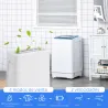 Deshumidificador Eléctrico 12L/Días Silencioso con 4 Modos 2 Velocidades 29x18x49 cm Blanco - Ogal.Es