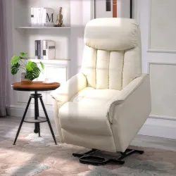 Sillón Levanta Personas Silla Reclinable Elevador con Reposapiés Mando a Distancia Reclinación 145° 80x94x104 cm... - Ogal.Es